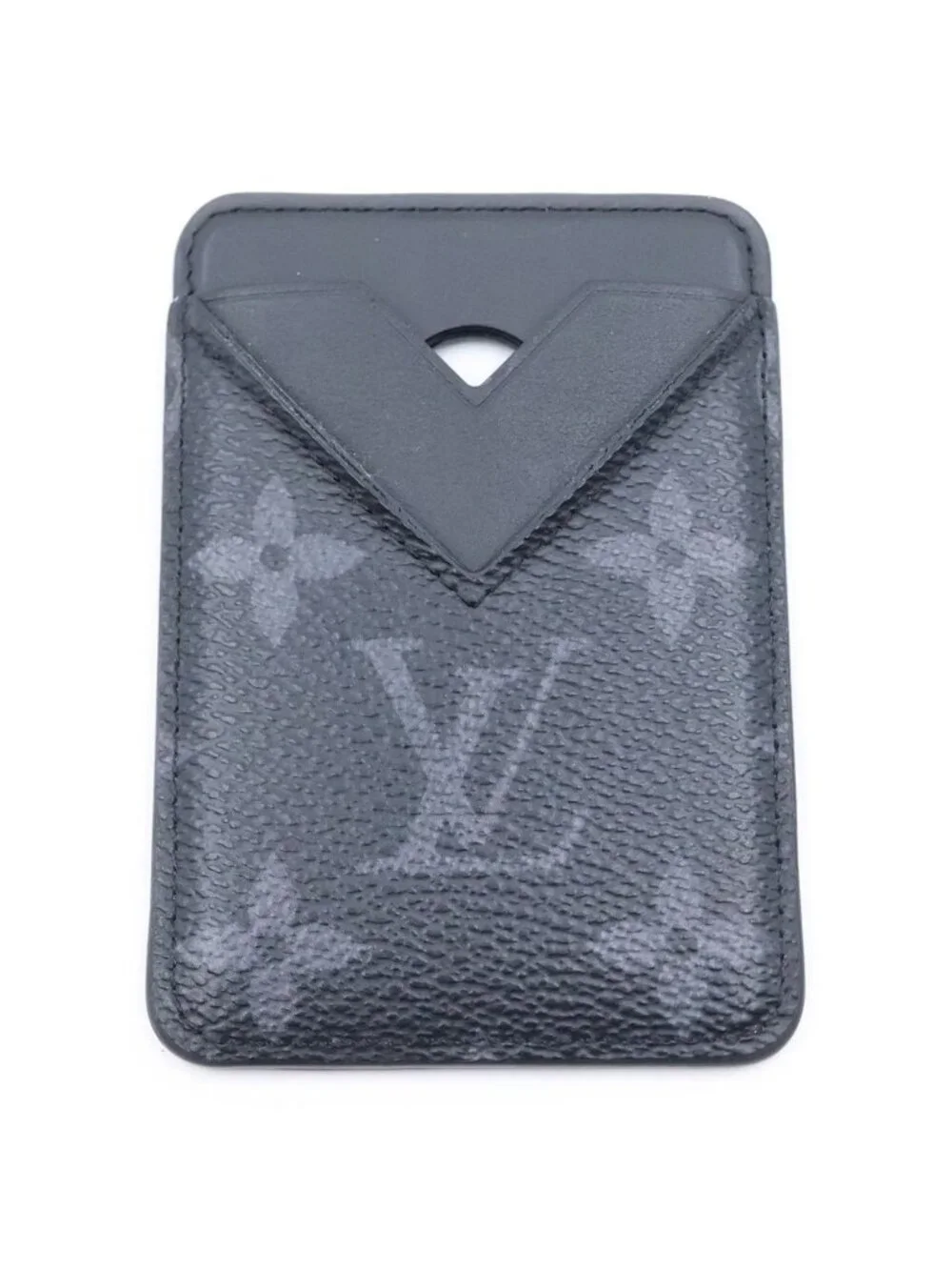 Louis Vuitton Monogram Eclipse Card Case Magnet Black